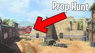 Secret PROP HUNT Jump Lock Hiding Spot on Firing Range (BO4 PROP HUNT GLITCHES)