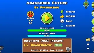 GD - Abandoned Future by Pipenachho - #19 Featured - Complete 100% With All Coins In 1 Attempt