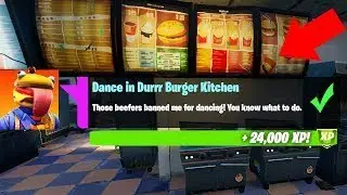 Dance in Durr Burger Kitchen Location - Fortnite