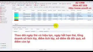 95.HD-THẺ TH&Agrave;NH VI&Ecirc;N - T&Iacute;CH ĐIỂM - ĐỔI QU&Agrave; - PHẦN MỀM AZ CRM