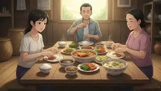 မိသားစုထမင်းဝိုင်းလေး #ai #foryou #ghibli #dailyvlog #animation #family #fyp #shorts 