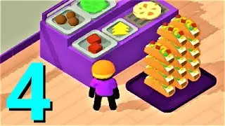 🍦 Pizza Ready! 🍔 GAMEPLAY Part 4 MAXED Out 3rd Shop (Android, iOS)