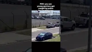 POV: you see spotters get caught by police for going airside for KC-135 & KC-46 ✈️🇺🇸🇦🇺 | #aviation 