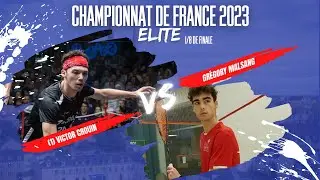 CHAMPIONNAT DE FRANCE &Eacute;LITE 2023 - 1/8 &Egrave;ME DE FINALE - CROUIN/MALSANG