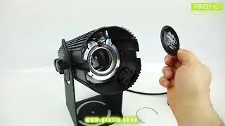 Gobo light projector for custom logo projection on building  100M-200W LED lamp (www.profio.shop)