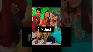 Mohena kumari singh as (Kirti )and Suyesh Rawat all wedding function pics 😘💖#allrounderqueen#yrkkh 👍