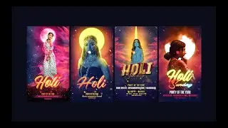 Holi Stories | New 2025 | Template After Effects