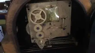 Haller 1940s Westminster chime  final stage main spring repair striping down and assemble movement
