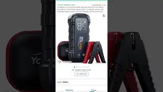 25 % off Car Battery Jump Starter 6000A Jump Box (All Gas/12.0L Diesel) Portable Car Jump Starter