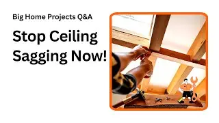 How to Stop Ceiling Drywall Sagging and Cracks Fast