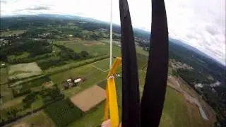 Landing at Beaver Oaks airport, Eagle Creek