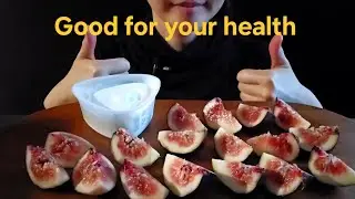 Eating Greek yogurt & figs 그릭요거트 무화과 먹방