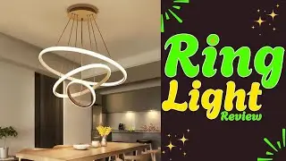 Luxury Ring LED Chandelier Review,Modern Ring Shape LED Light under ₹2000,Home Decor Lighting Review