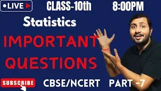 Statistics | Statistics Class 10 | Class 10 Maths Chapter Number 14 | Full/Exercises/Questions/CBSE