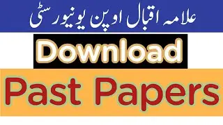 Aiou Past Paper Solved Download /  Past Paper Matric / Ba / Fa  // Past Paper English