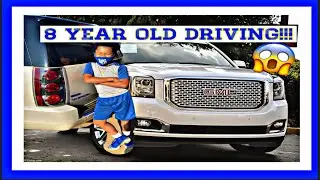 8 year old driving‼️😱