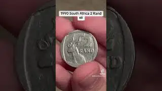 1990 South Africa 2 Rand Coin 🇿🇦#coins #coin #southafrica #africa #old #interesting #vintage #rand
