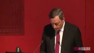 Марио Драги читает первую лекцию в память Томмазо Падоа-Скиоппы