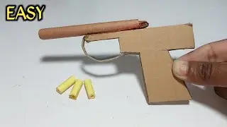 How To Make A Simple Cardboard GUN with Cardboard At Home