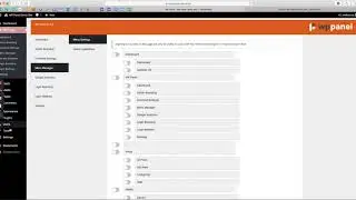 WP Panel - Menu Manager