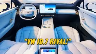 New 2026 Xpeng P7+ First Look &ndash; Full Interior & Features | VW ID.7 rival!