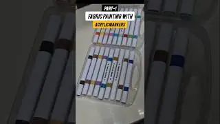 Mess-Free Fabric Painting🎨😍 | part-1 #diy #craft #fabricpainting #acrylicpainting #ytshorts #art