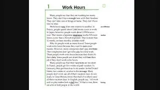 Facts and Figures -  Unit 5: Work and Leisure -  Lesson 1: Work Hours