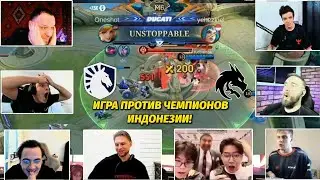 Реакция игроков на игру TEAM SPIRIT vs TEAM LIQUID ID | M6 Mobile Legends