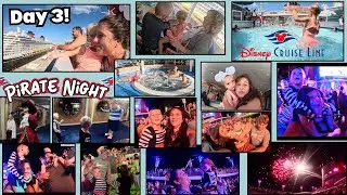 Deciding to stay aboard the Disney Magic Ship! Showing all the fun and excitement of Pirate Night!