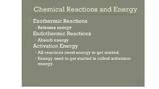 Biochemical Reactions