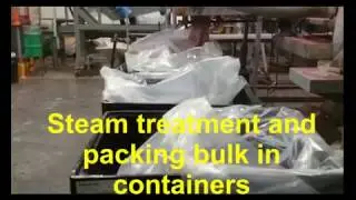 Grape pomace milling and pasteurization