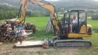 cat 304.5 pinza tronchi spaccalegna a vite conica