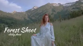 4K Girl Photo shoot in the Deep forest - Forest Photography - Beautiful girl photo shoot in forest