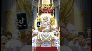 Zeus on TikTok ⚡📱 Greek Gods Comedy Short #Shorts #funny #greekmythology #anime