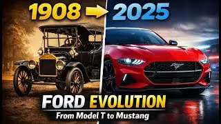 Ford Evolution 1908&ndash;2025  From Model T to Modern Mustang S650  117 Years of Automotive History
