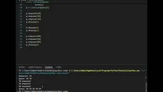 ARRAY IMPLEMENTATION OF CIRCULAR  QUEUE