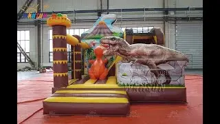 custom inflatable combo dinosaur theme
