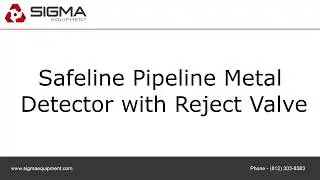 Safeline Pipeline Metal Detector with Reject Valve