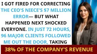 I Got Fired for Correcting CEO&rsquo;s Niece&mdash;3 Days Later, 76 Clients Followed Me Out