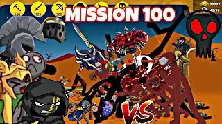 Stick war : Legacy General Kyutchu , New Griffon and Xiphos vs Mission 100 #zatroxstickwar #stickwar
