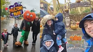 Paultons park in the rain! | Halloween spooktacular Day 2 | 