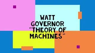Watt Governor, Theory of machine, mechanical Engineering. #TOM #Governor