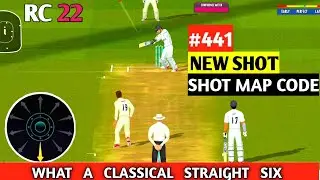 RC 22 New Shot 🏏🤩| Real Cricket 22 Batting Shot Map Code ☸️| What a classical straight six 😱😍 #rc22
