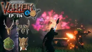 The Trophy Hunt Begins! | Two Idiots Play Valheim | Ep. 114 | w/ Glitchy