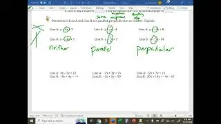 Algebra 12/13/24 PO28...Parallel and Perpendicular Lines
