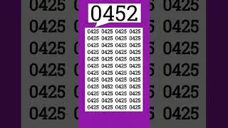 Logically spot the hidden 0457 #eymath #iqtest #puzzle #shorts