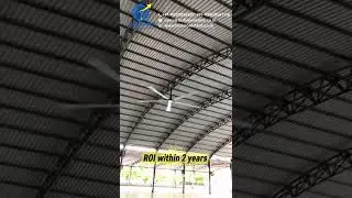 &bull;High volume low speed fans &bull;HVLS FANS installed till date 5000+ #technometenterprises #hvlsfans