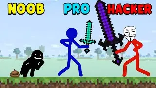 NOOB vs PRO vs HACKER - Stickman Arena