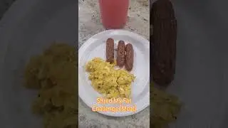 Shred My Fat Challenge Meal! #breakfast #protein #chickensausage #costco #shredfat