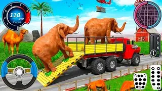 US Animal Uunloading Cargo Truck Driving 3D - Animal Transport Cargo Truck 2025 -Andriod Gameplay